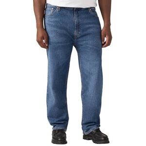 Levi’s NWT Mens 505 Regular Fit Eco Ease Jeans Blue Medium Wash Denim Size 44x30